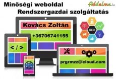 Honlap készítés, rendszergazdai szolgáltatás