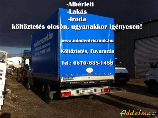 Mindentviszunk.hu költöztetés lomtalanítás szállítás tehertaxi