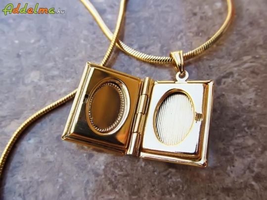 Gold Filled Női nyaklánc kinyitható Biblia medállal 500x2 C85