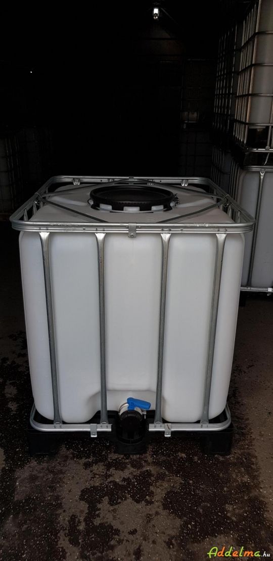 1000 l-es IBC tartály 40 cm-es beömlő nyílással