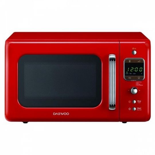 Retro mikrohullámú sütő Daewoo KOG-6LBR 20 L 800W Piros