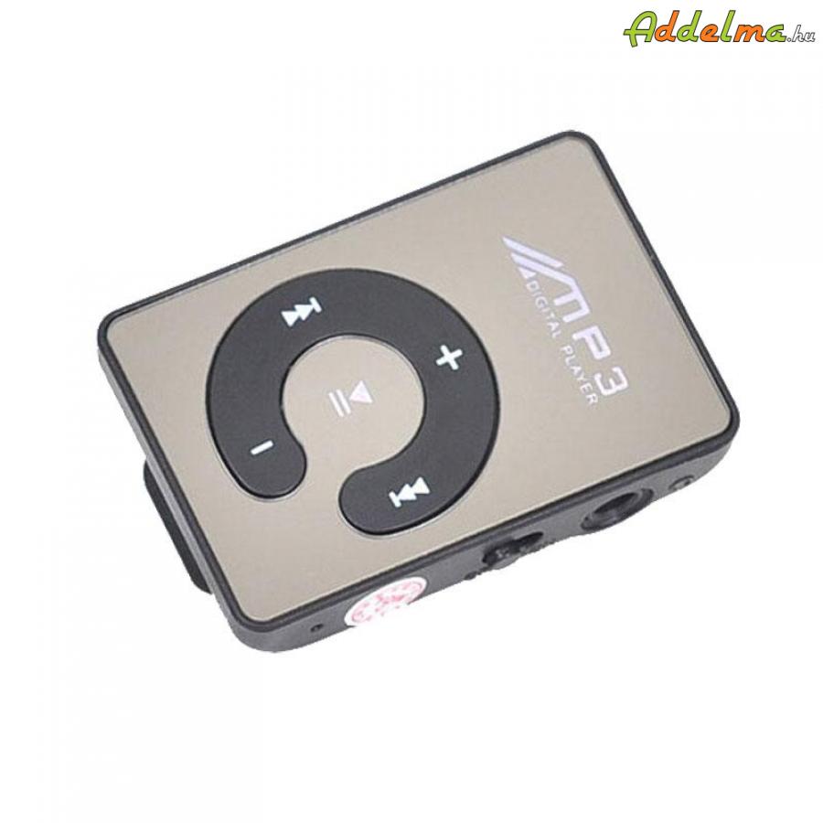 MP3 lejátszó player tükrös + ajándék fülhallgató / fekete