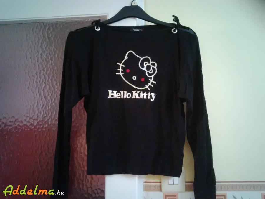 Hello Kitty M-es felső, pulcsi, póló :) Fekete :) 