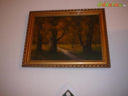 Beregi T. Jelzéssel Erdő belső festmény