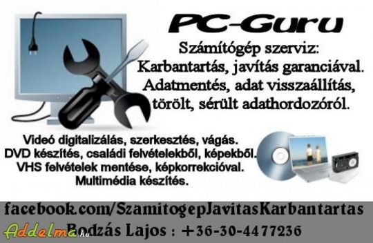 Számítógép-laptop javítás