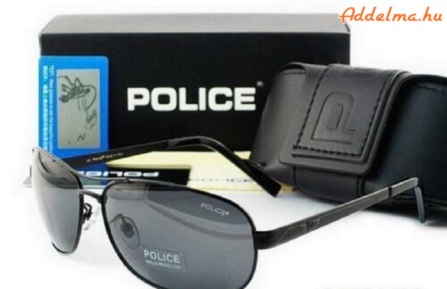 Ajándék, Police emblémával ellátott Polarizált napszemüveg