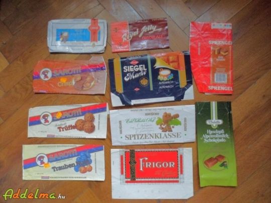 Régi külföldi csokipapír
