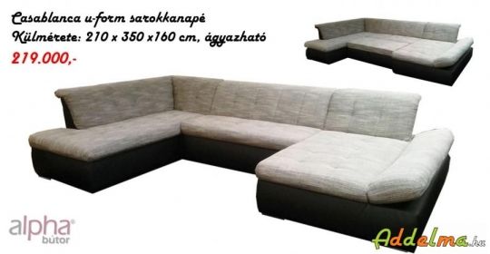 Casablanca U-form sarokkanapé