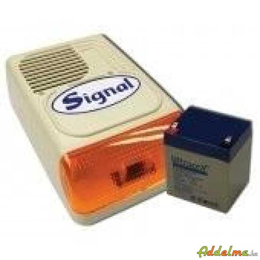  Signal PS-128A sziréna + 12V4Ah akkumulátor sze