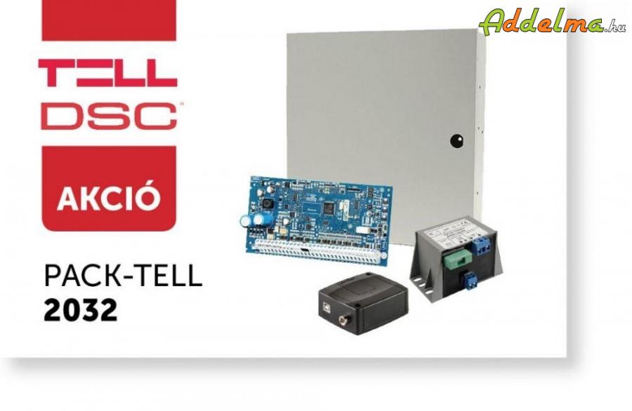 DSC HS2032 központ dobozzal, kezelő nélkül, táp, GSM Adapter Mini
