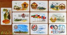 1980-as kártyanaptár (10 db)