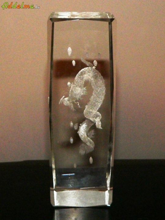3d gravírozott kristályüveg