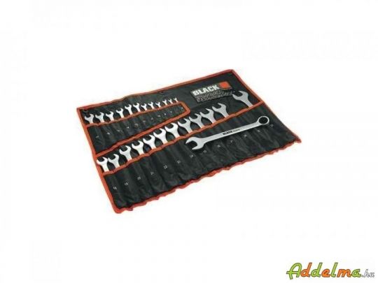 BLACK lengyel Csillag-villás kulcs készlet 25 db-os