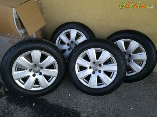 Audi alufelni+gumi 225/55R16 bridgestone 2017 évjárat
