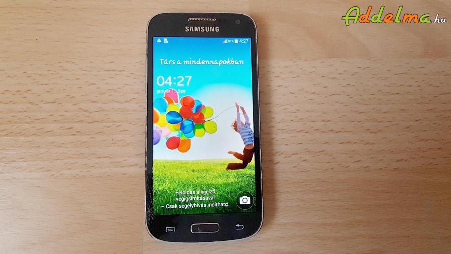 Samsung Galaxy S4 mini GT-i9195 8GB Black Mist független (csere is)