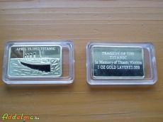 Titanic 100 éves évfordulós arany emlékérem