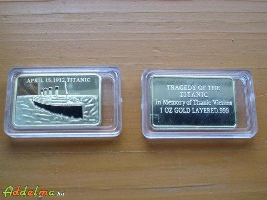 Titanic 100 éves évfordulós arany emlékérem