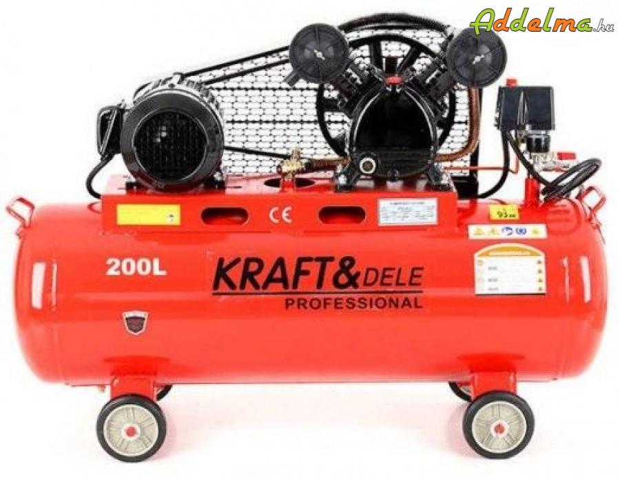 Új Kraft&dele Germany kompresszor 200 literes V2 690lit/min eladó