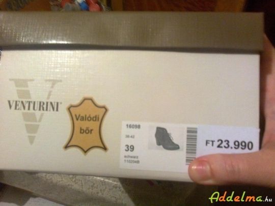 Venturini bőr lábbeli polárbéléssel 39-es