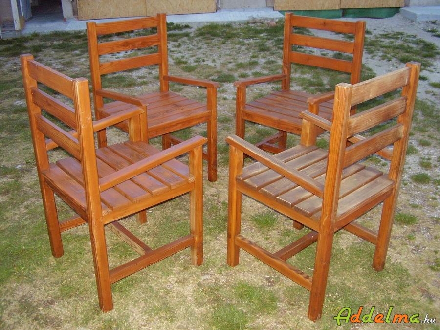 Kerti székek, masszív fenyőből