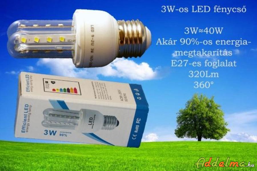 5W-os, energiatakarékos E27-es LED fénycső