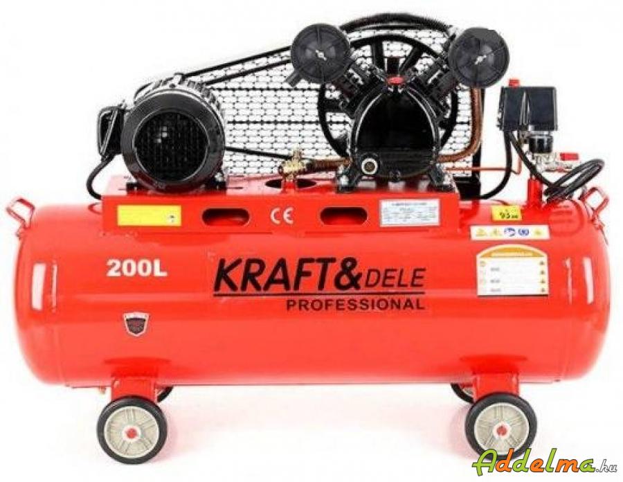 Új Kraft&dele kompresszor 200 literes V2 690lit/min eladó