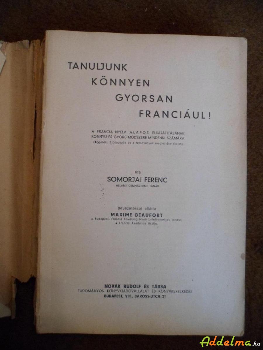 Somorjai Ferenc: Francia nyelvkönyv I.