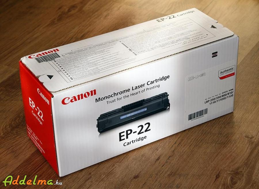 Canon EP-22 gyári (fekete) toner, lézernyomtatókhoz