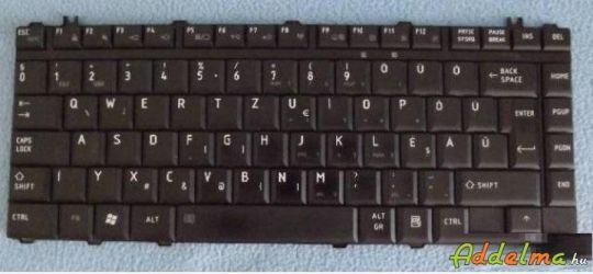 Toshiba Satellite L 300 billentyűzet, magyar, fekete