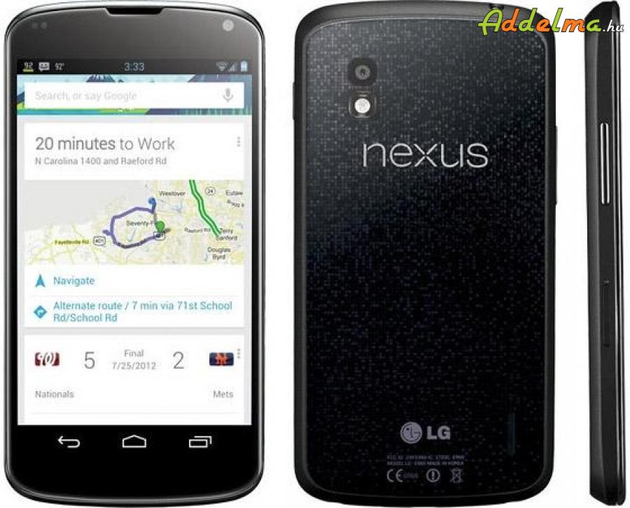 ÚJ LG Nexus 4 16GB (E960) - FEKETE