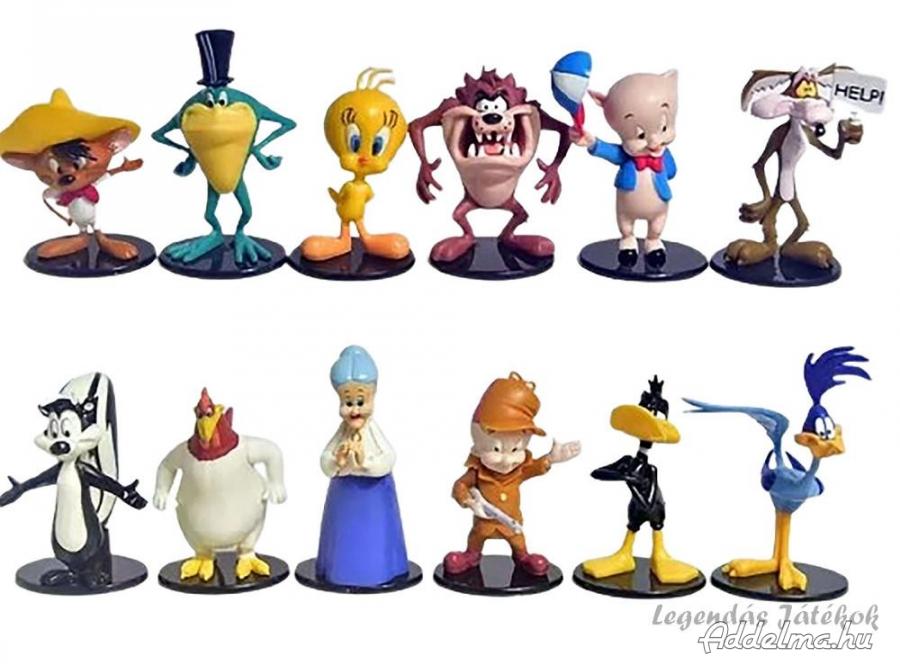 12 db-os Looney Tunes Bolondos dallamok figura szett