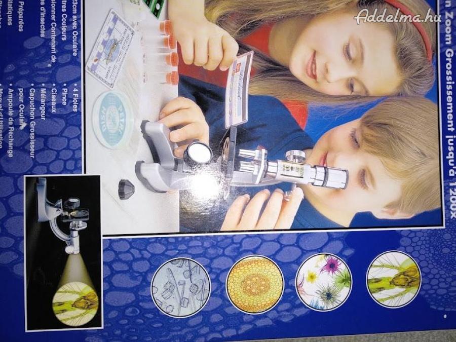 1200X játék mikroszkóp optikai gyerekjáték