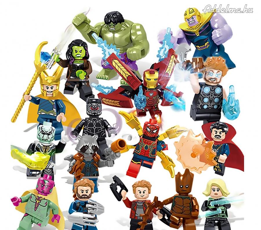 16 db-os Marvel Bosszúállók szuperhős mini figura szett