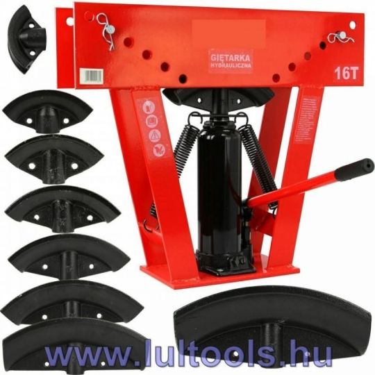 16t hidraulikus csőhajlító szett + 8db bélyeg