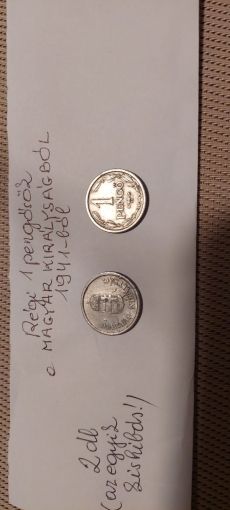 2 db 1 pengős pénzéeme 1941 évből egyben eladó.