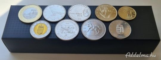 2018 évi forint forgalmi sor (+3db 2018-as emlékérme) 9db érme