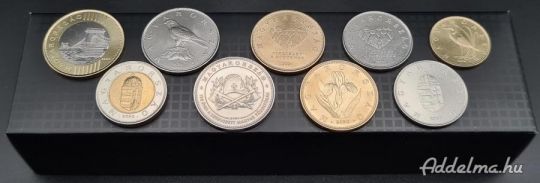 2020 évi forint forgalmi érme sor (+2020 emlékérmék) 9db érme