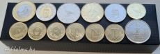 2021 évi forgalmi érme sor 75 éves a forint 5ft sorral 13db érme