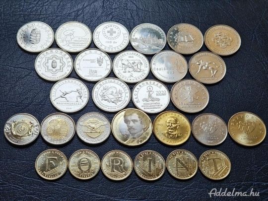 29 féle magyar emlék forint érme