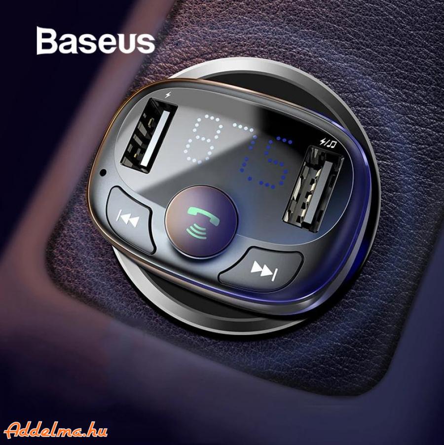FM Transzmitter Bluetooth 4.2 Dual USB autós töltő mp3 player  