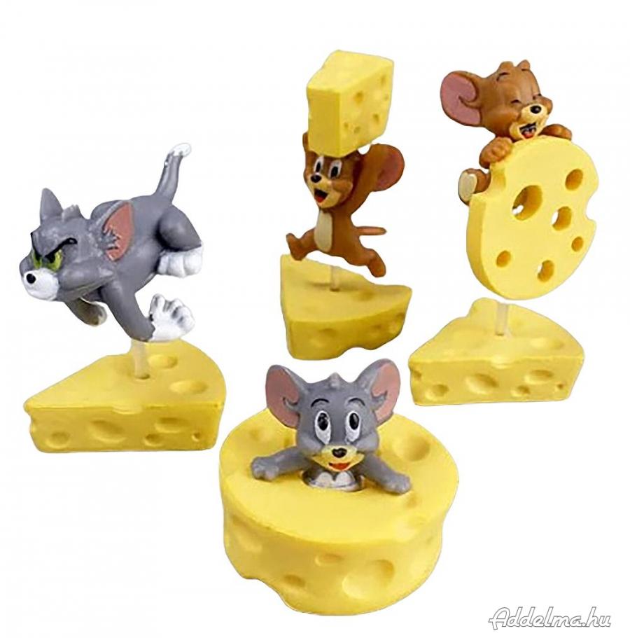 4 db-os Tom és Jerry mini mesefigura szett