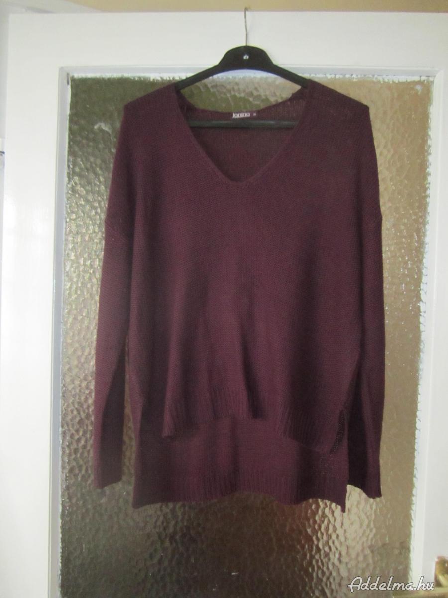 40-es lila kötött pulóver