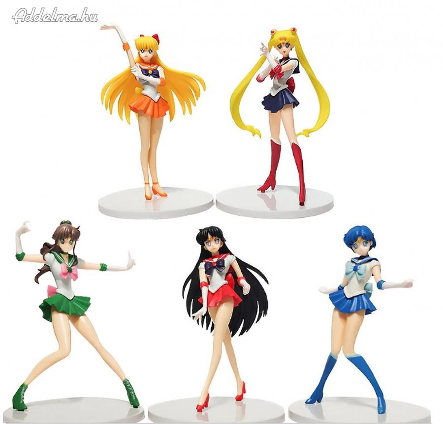 5 db-os Sailor Moon tündérek figura szett 15 cm