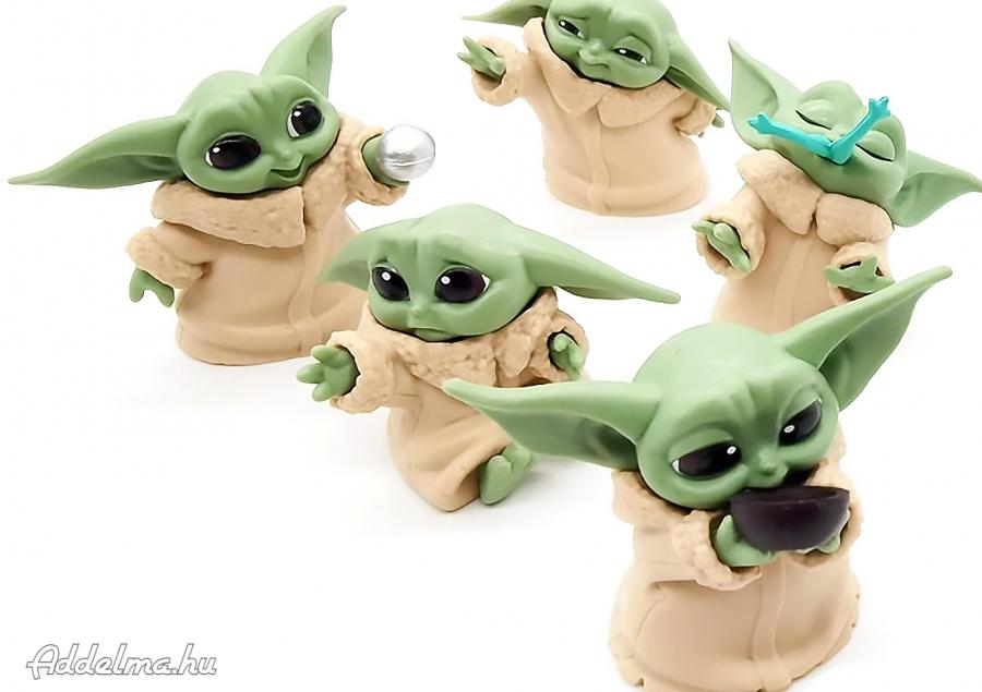 5 db-os Star Wars Baby Yoda Grogu figura szett