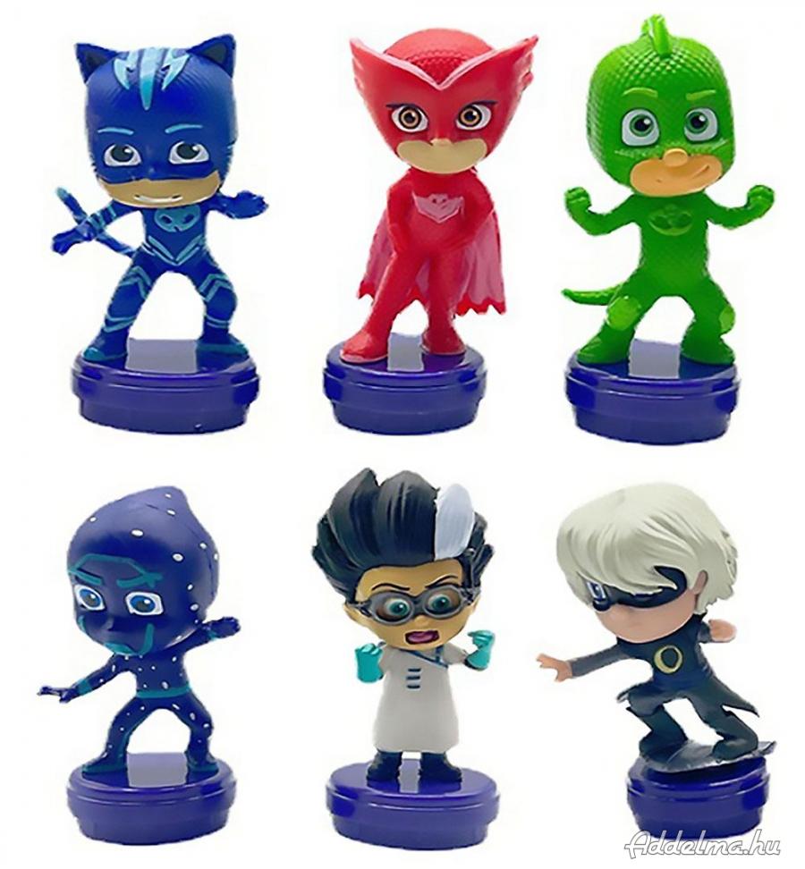 6 db-os Pizsihősök PJMasks figura szett