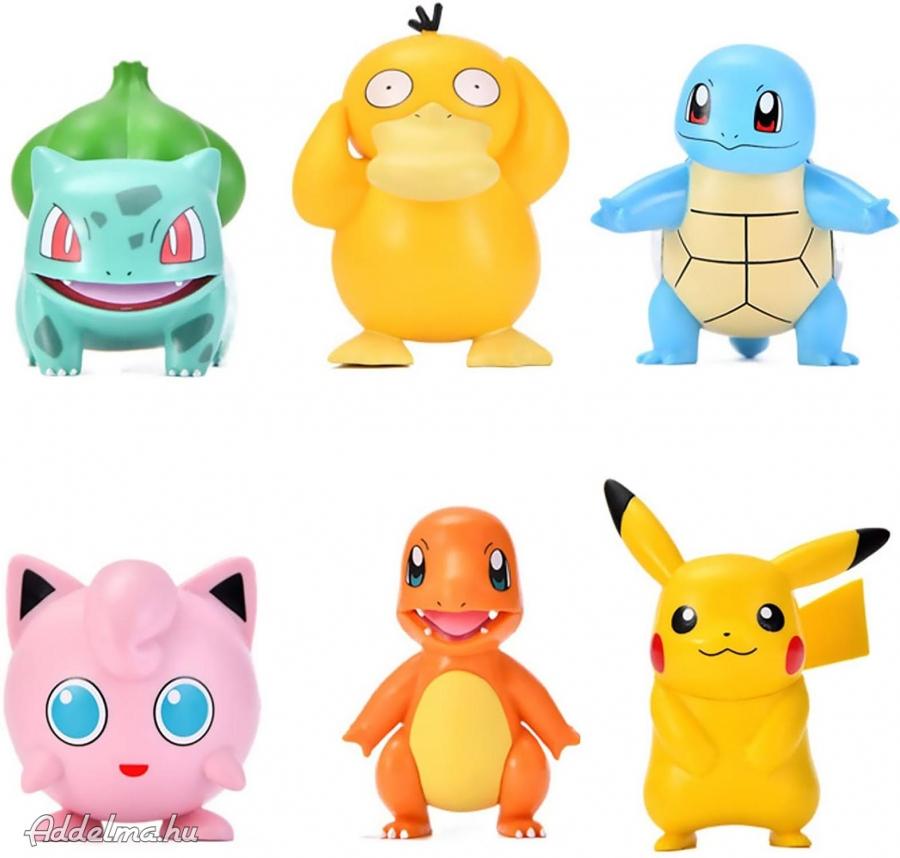 6 db-os Pokemon figura szett