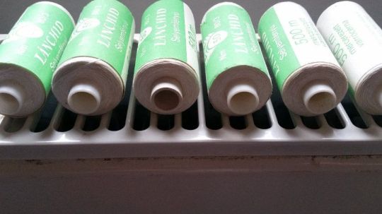 6+6 darab fehér és több színű Lánchíd cérna