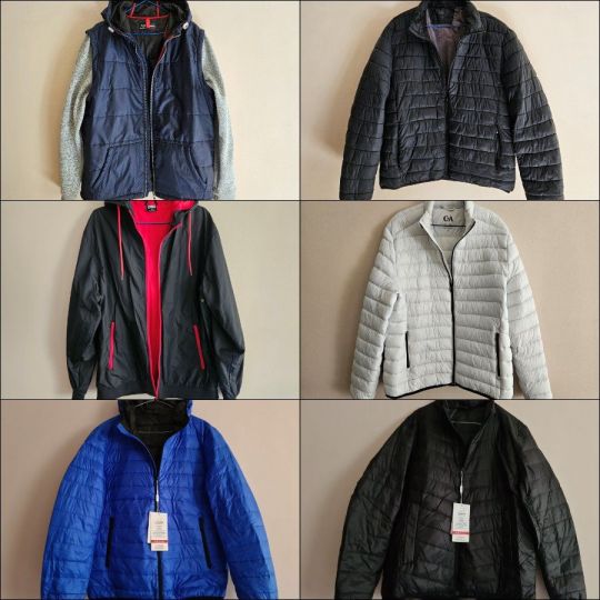 6db férfi kabát L-XL