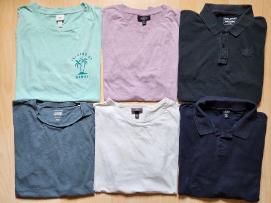 6db L-XL méretű pamut férfi póló