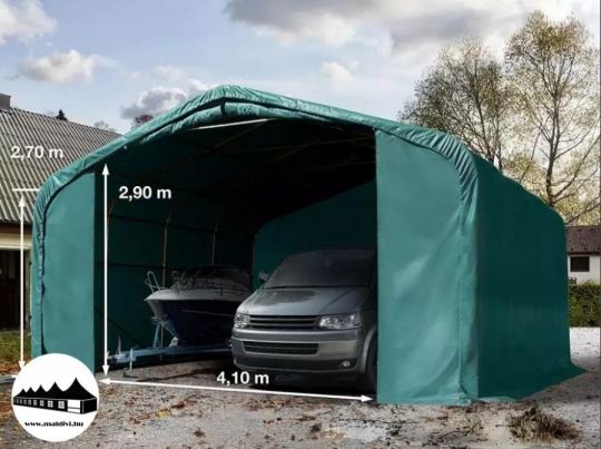 6x6x2,7m Wikinger raktársátor/ 720g/m2 Tűzálló ponyva